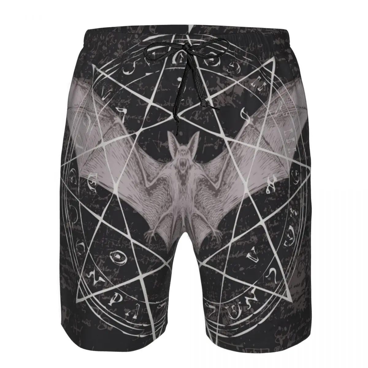 

Quick Dry Swimwear Beach Board Short For Man Witchcraft Magic Occult Alchemy Bat Swimming Trunk