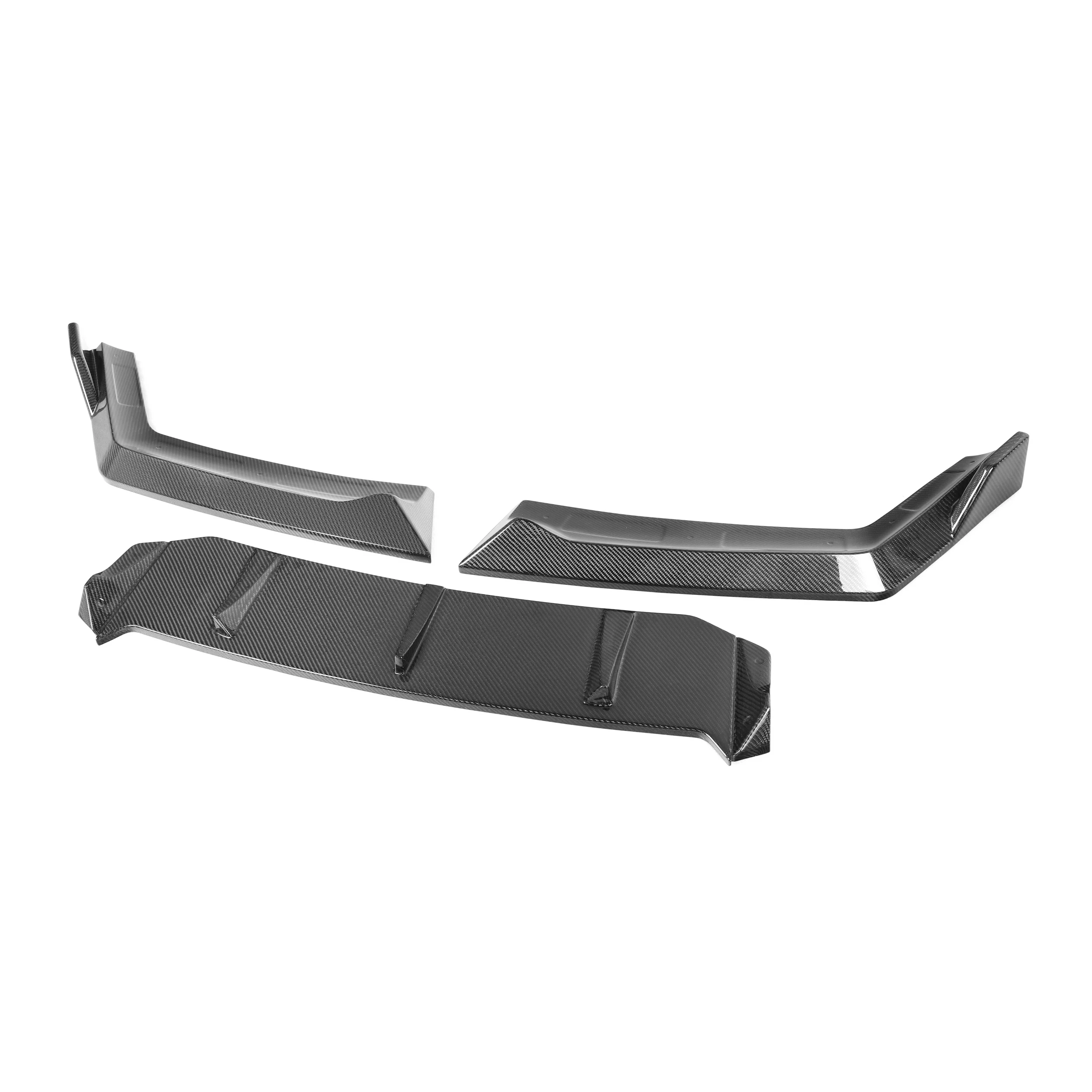 7 시리즈 G70 4-도어 2023+ G70 프론트 립용 리얼 카본 파이버 프론트 범퍼 립 스플리터 760 스타일