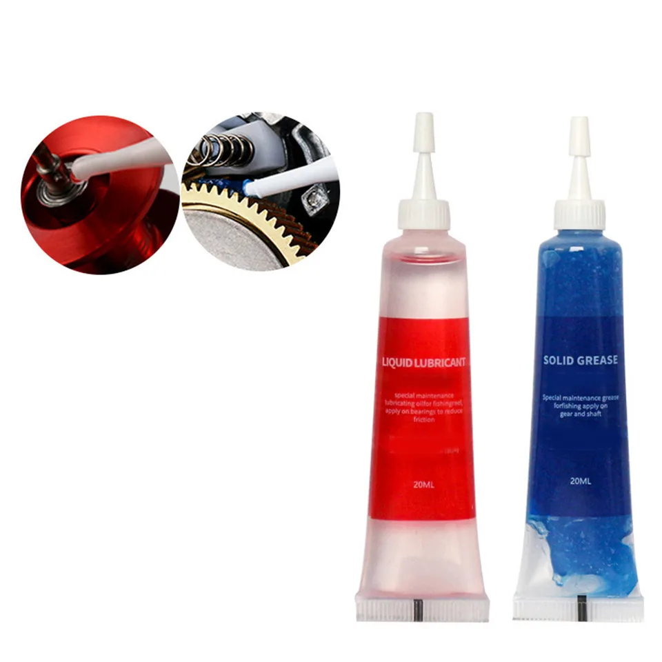 Lubrificante per mulinello da pesca Olio lubrificante per mulinello da pesca Grasso protettivo K di strumenti per la manutenzione Set di oli lubrificanti  18