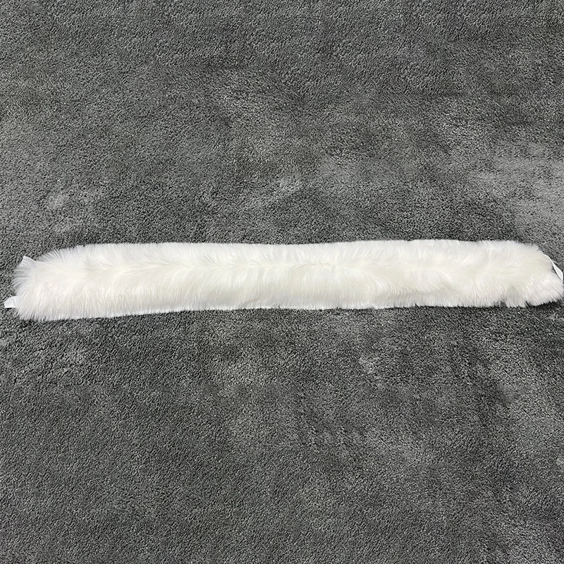 1M Kunstfellkragen DIY Hutrand Plüschstreifen DIY Kleidungszubehör Flauschiger Besatz Imitation Waschbär Kunstfellstreifen Dekoration – Detail 3