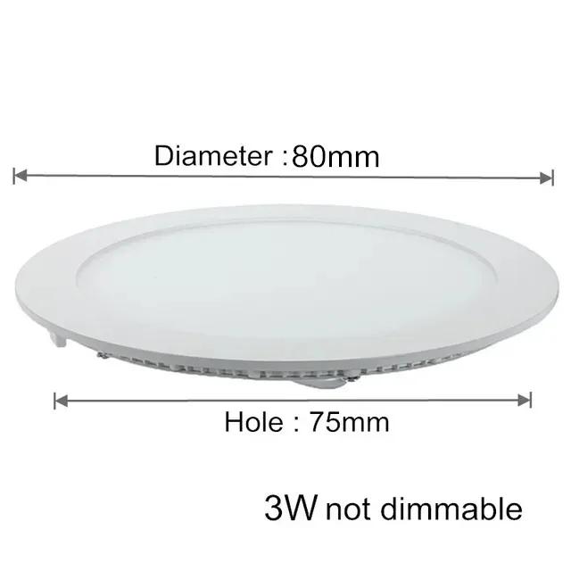 3W not dimmable