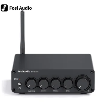 Fosi 오디오 블루투스 사운드 파워 앰프, 2.1 채널 앰프, 스피커 서브우퍼, 165W x 2 + 350W BT30D PRO, 2022 신제품
