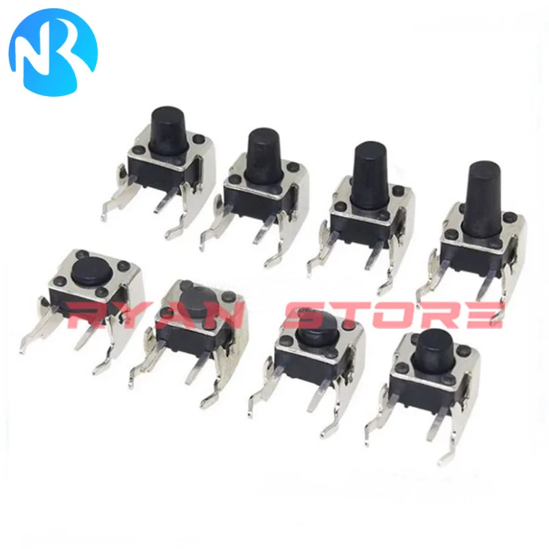 

1000PCS 6*6*4.3 H Tactile Push Button Switches 6x6x4.3mm Micro Switch Holder With Bracket 6X6 6*6