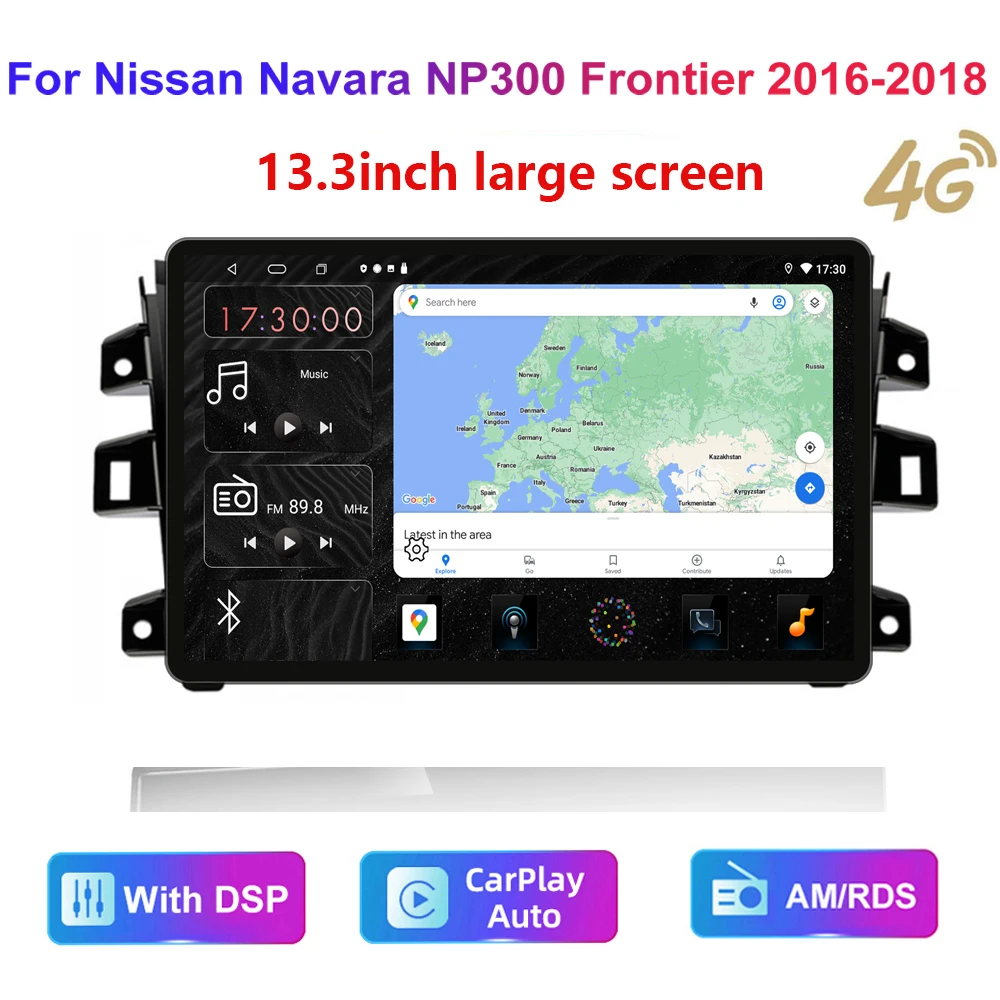 13.3inch HD multimedia head unit For Nissan navara NP300 201622 Car