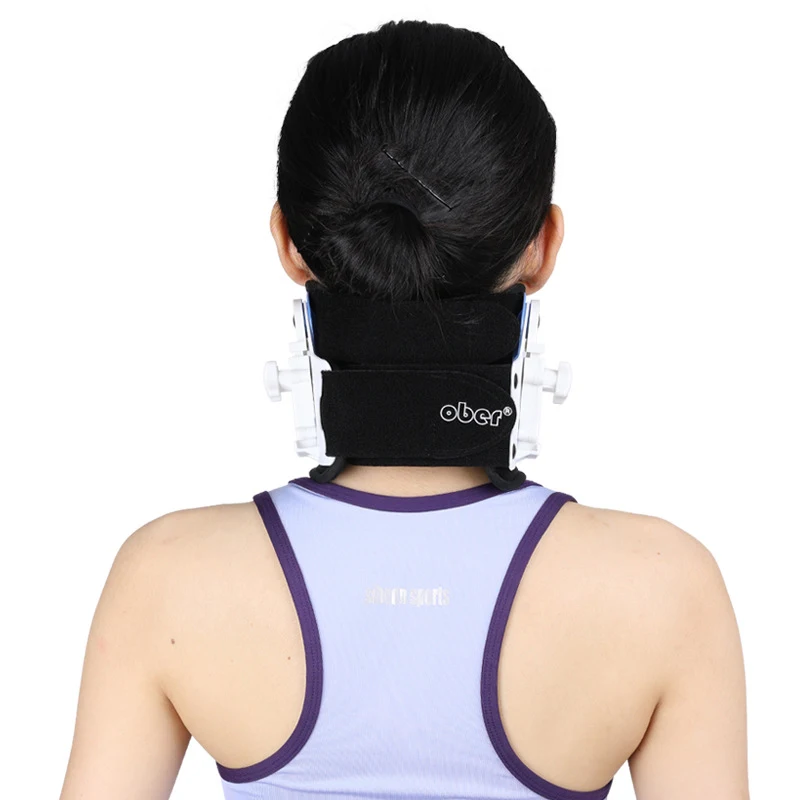 Standard Cervical Neck Traction-Adjustable Neck Stretcher Collar for Home Traction Spine Alignment Netck Support Correction