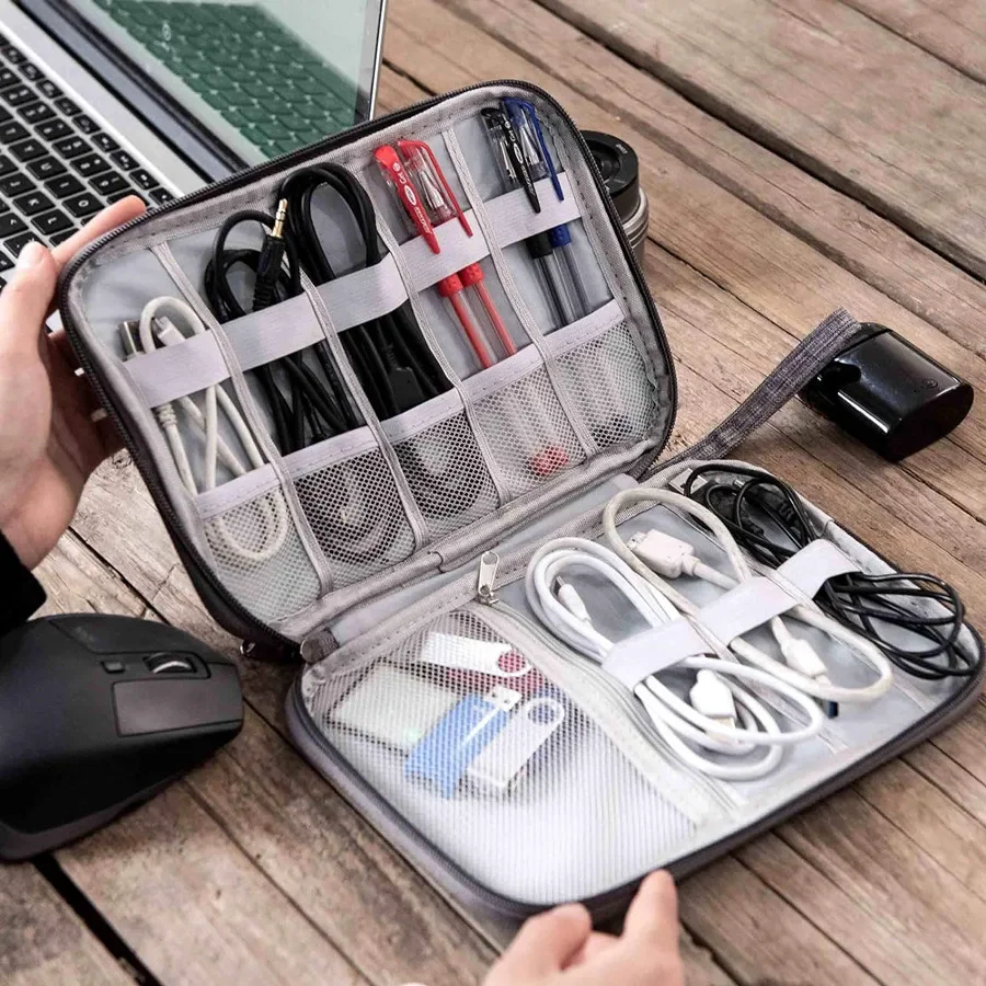 

Practical Cable Travel Packing Cube Portable Digital USB Gadget Storage Bag Charger Wires Case Cosmetic Deposit Pouch Accessorie