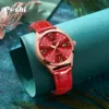POSHI 972 Fashion Quartz Watch Casual Ladies Dress Wristwatch Leather Strap With Date Life Waterproof Original Watches Girls 6