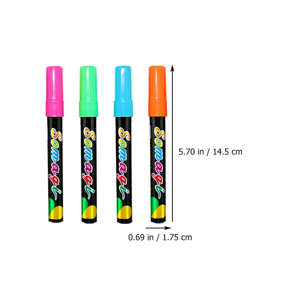 8Pcs 형광 마커 펜 학생을위한 프리미엄 화이트 보드 칠판 형광펜 펜 교실 그리기 다목적 사용
