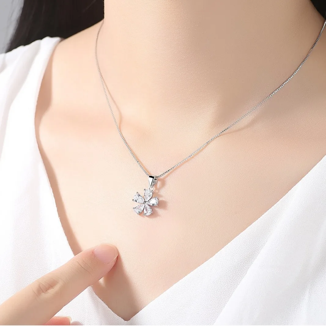 925 Silver Necklace with Zircons - Packaging