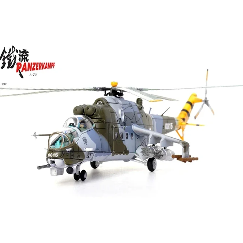 

1:72 Scale Russian Mi-24V M24 Female Deer Armed Helicopter Blue Aircraft Model Diecast Alloy Static Display Souvenir Toys Gifts