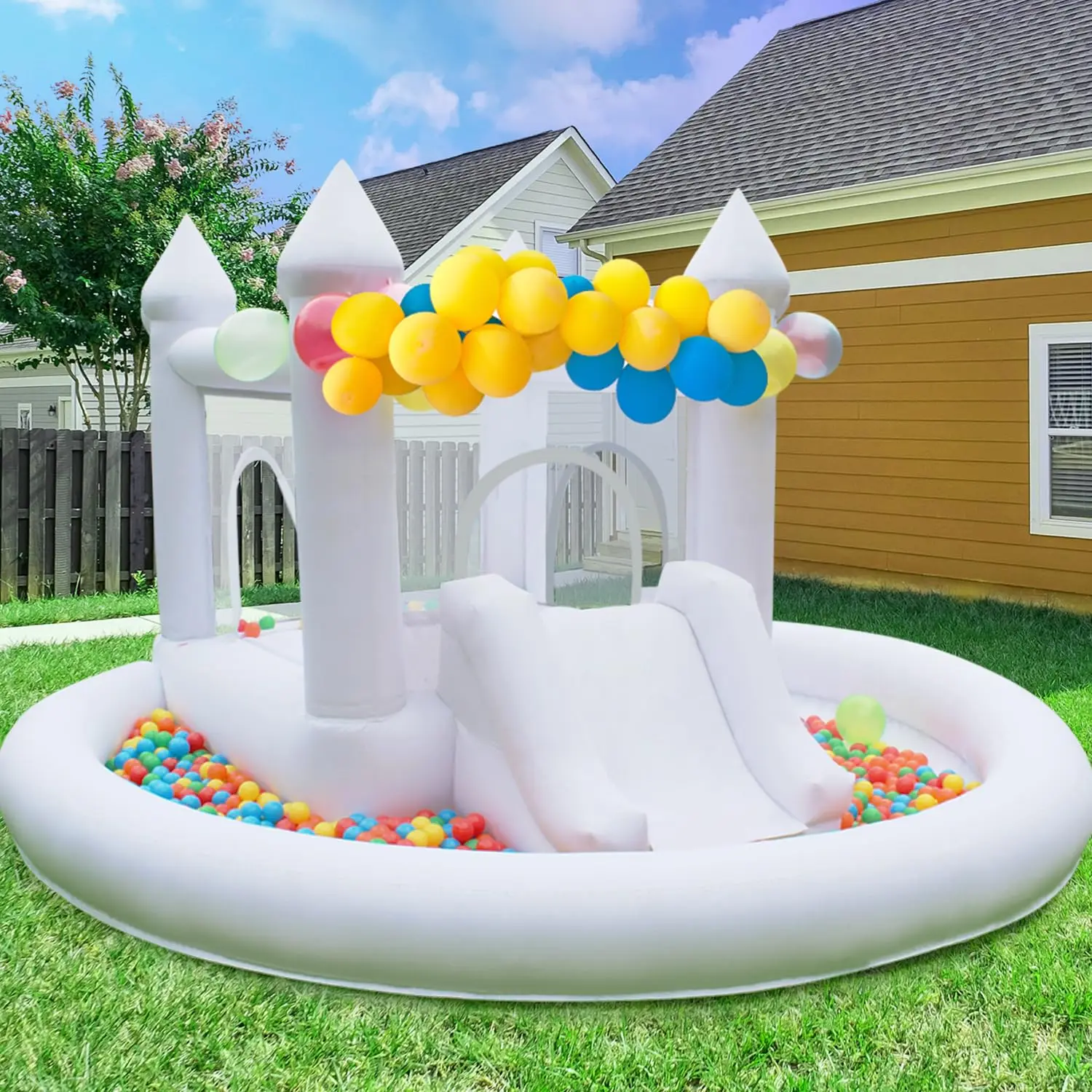 Coronas Hinchables Para Cumpleaños - Pack De 2, Doradas, De PVC, 16 X 21 Cm