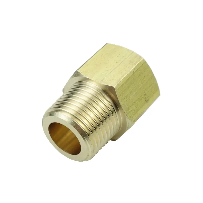 

3/8" Male BSPT to 3/8" Female NPT Brass Pipe Fitting Adapter Euro to US