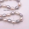 11mm Semi Baroque Irregular Bracelet Bangle White Grey Mixed Color Natural Freshwater Pearls Summer And Simple 2