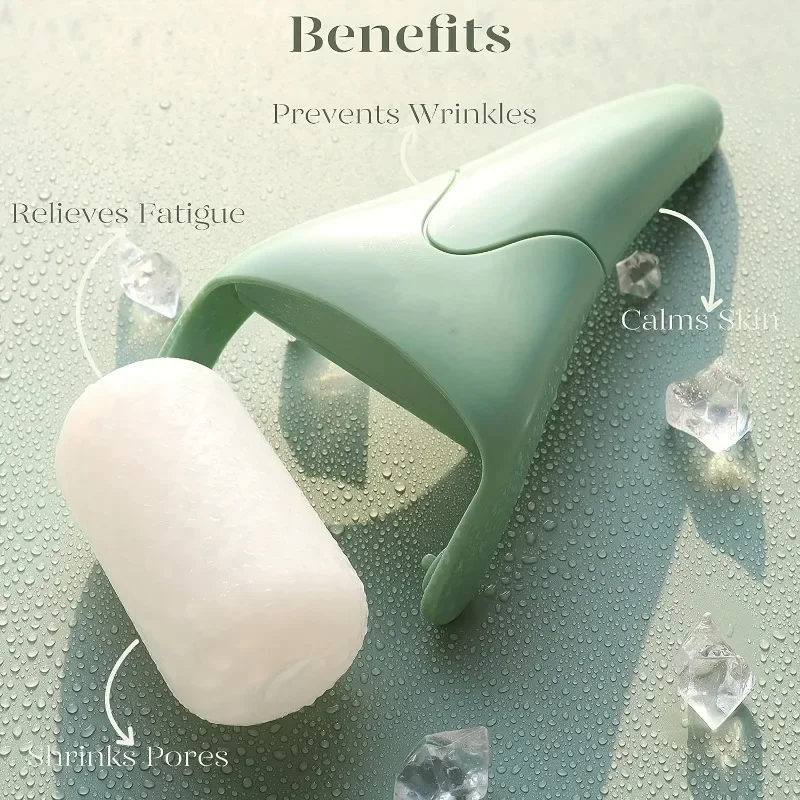 Deluxe Ice Roller for Face and Eyes - Puffiness Reducer & Skin Tightening Massager, Perfect Gift for Women