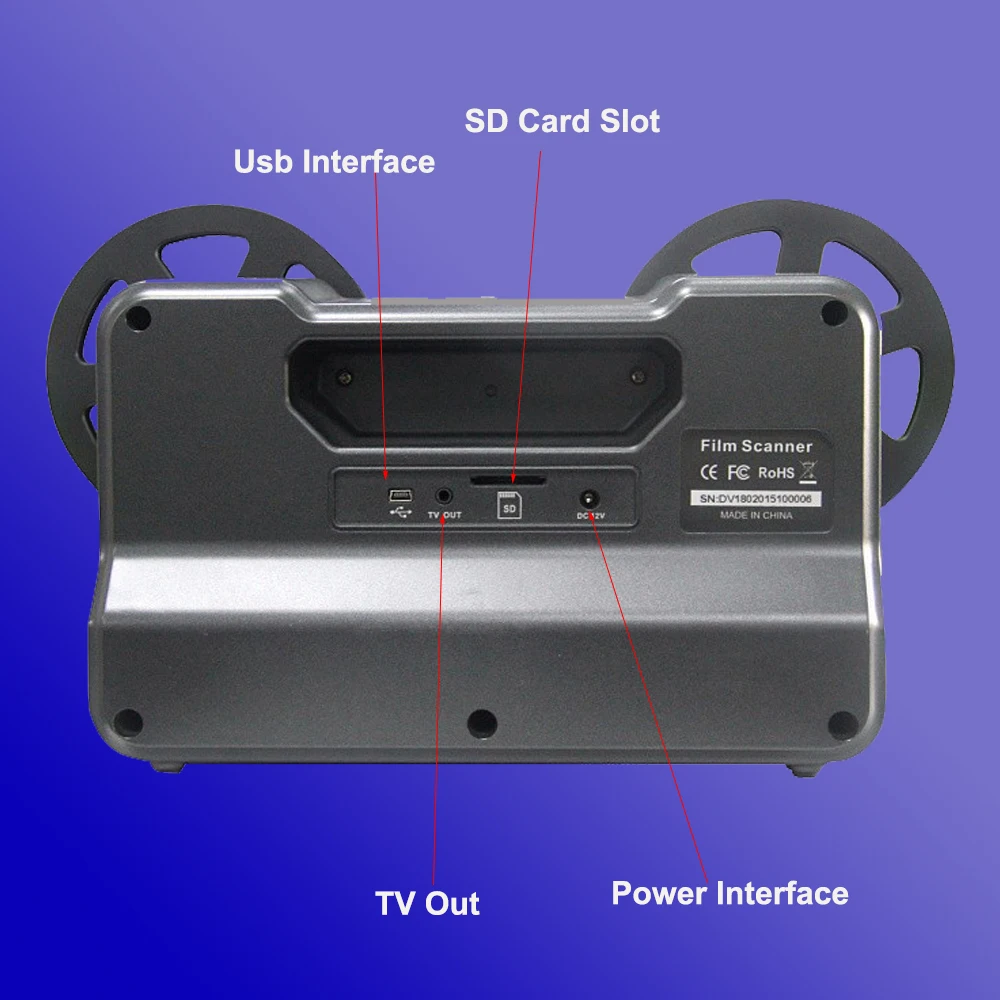 Super 8/8mm Digital Roll Film Scanner, Converts Film Into Digital Video Max  Support 5'' Reel - Tool Parts - AliExpress