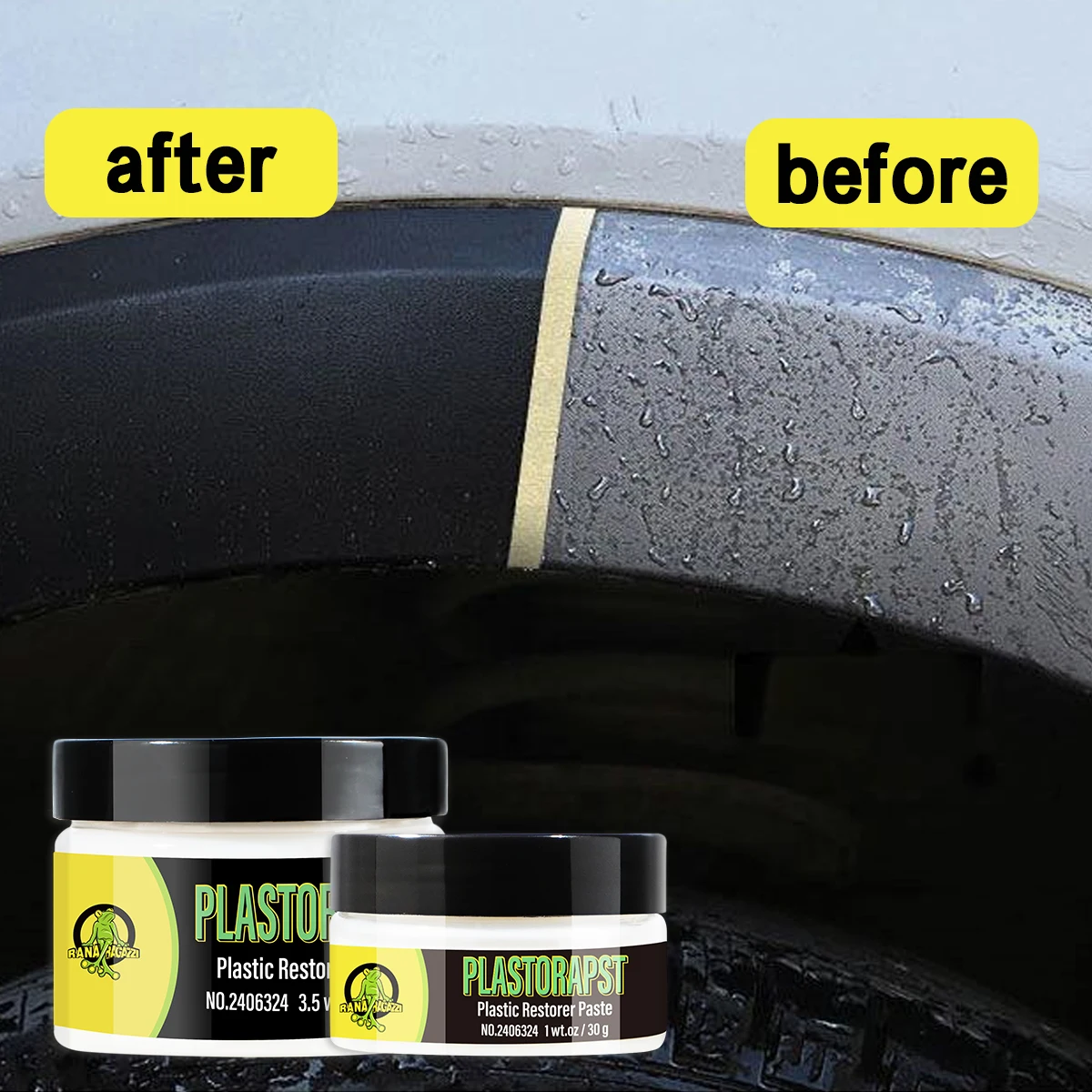 Car Plastic Restorer Paste Back To Black Gloss Car Cleaning Products Plastic Restore Auto Polish Repair Coating Renovator RG324 2