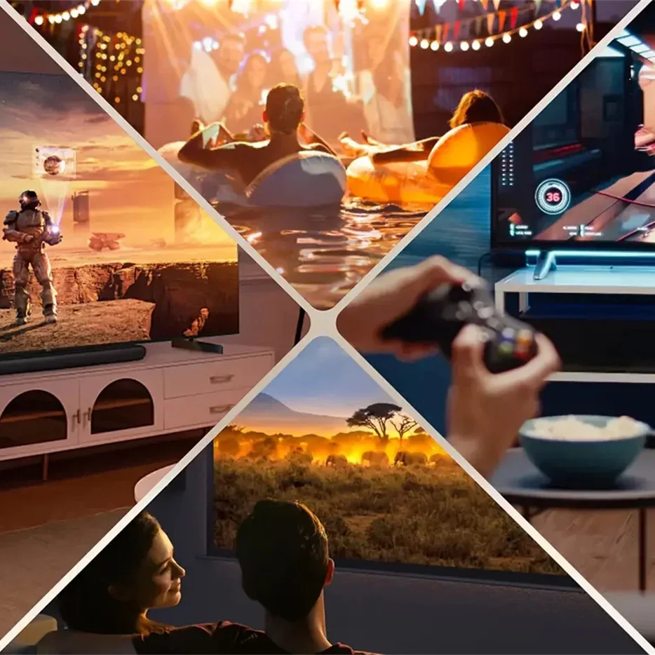 KaiAqua HT23 Plus 4K 650ANSI الأصلي 1080P جهاز عرض...