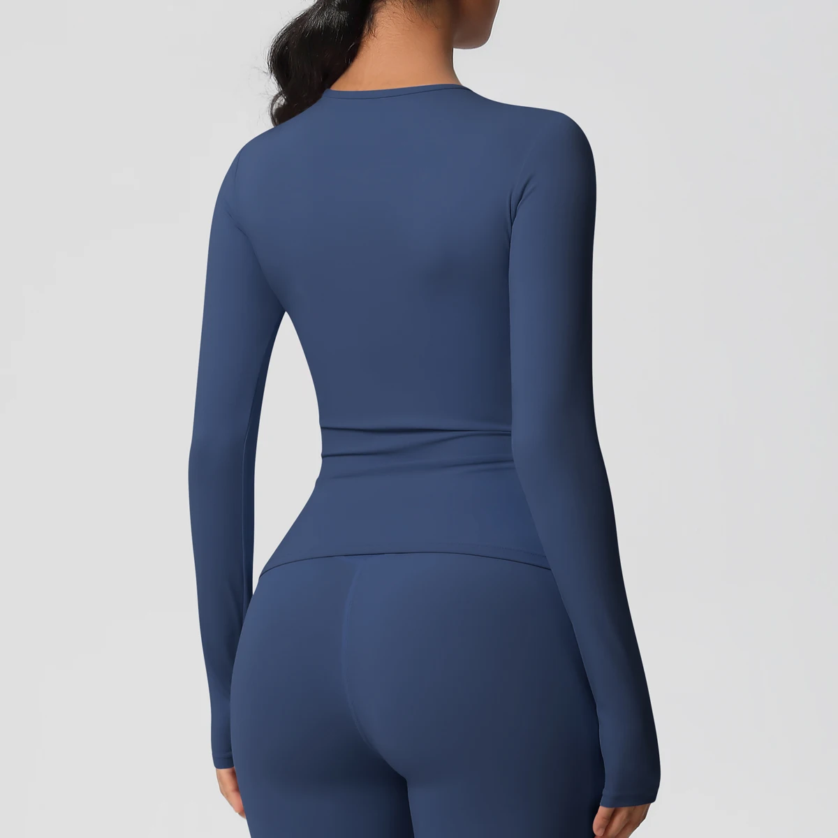 كم طويل تجريب الأعلى الصالة الرياضية المرأة عارضة...