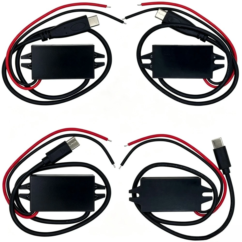 Waterproof Dual USB DC-DC Power Converter Module, 12V to 5V 3A 15W