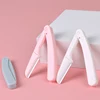 Karsyngirl 3pcs Fold Eyebrow Trimmer Scissors Hair Remover Eyebrow Comb Razor Eyebrow Clip Makeup Tools Face Razor for Women 3