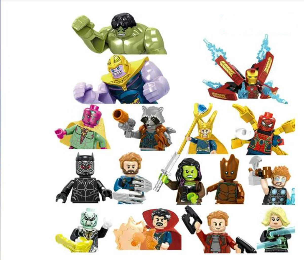 

4cm Children Anime Hero Ninja Figure Assembled Building Blocks Kid Gift Toy Model Mini Movies Characters Figurine Minifigures