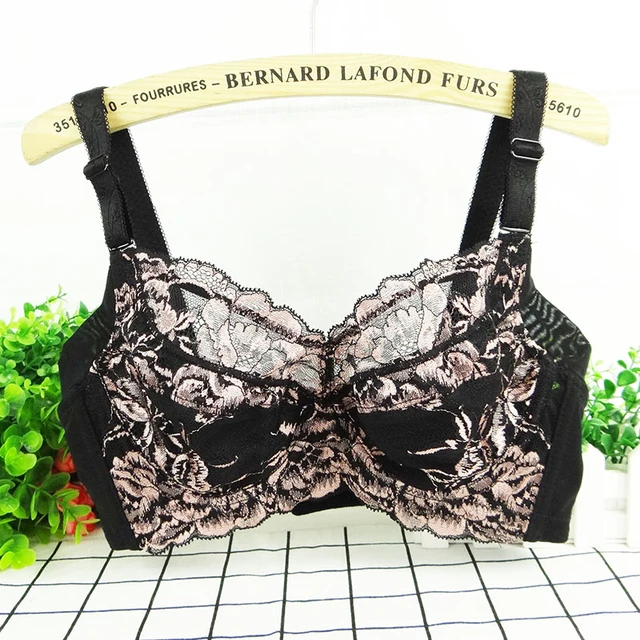 Plus Size Lace Bra Women Big Minimizer Bras Full Coverage Ultra