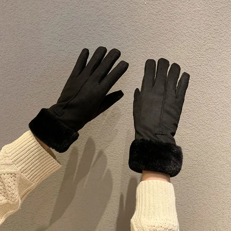 Women Full Finger Gloves 1/2 Pcs Autumn Winter