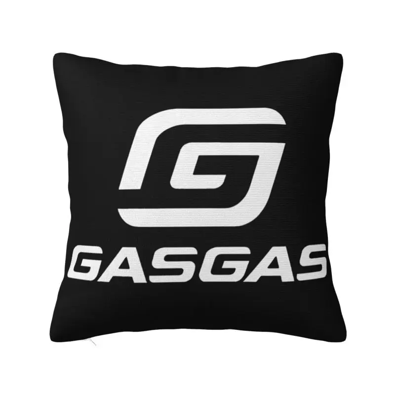 

Nordic Style Black GasGas Logo Cushion Covers 45x45cm Soft Spanish motorcycle Throw Pillow for Car Square Pillowcase Home Decor