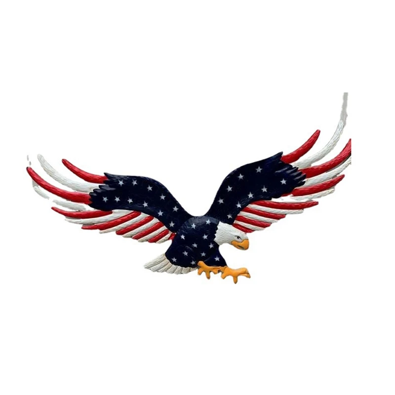 Hot Yo-American Eagle Garden Decoration Ground Plug In Lawn Outdoor Yard Decor Crafts