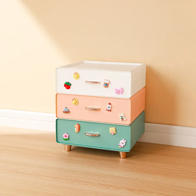 Desktop Organization Box with Drawers for Office Supplies and Makeup