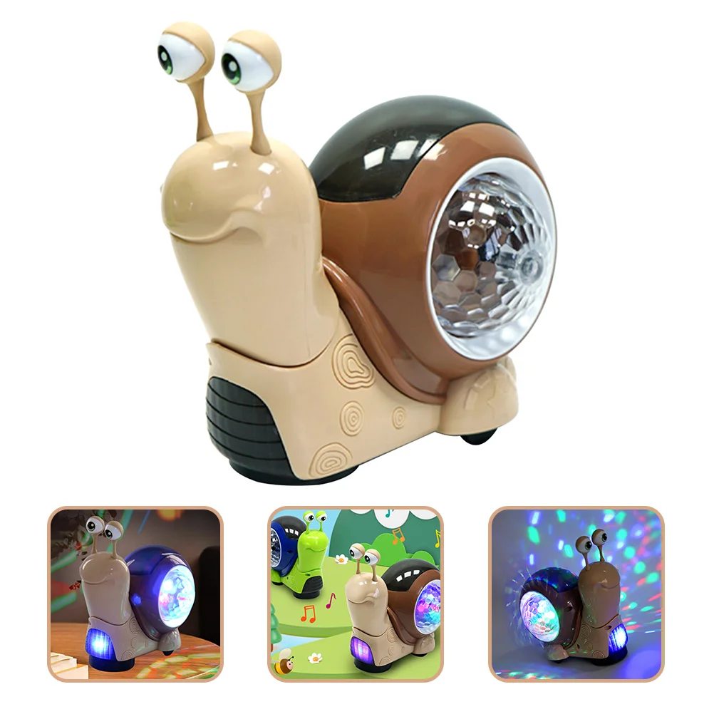 Crawling Snail Toys LED Light Interactive Musical Toys For Baby Dancing Moving Early Educational Toys