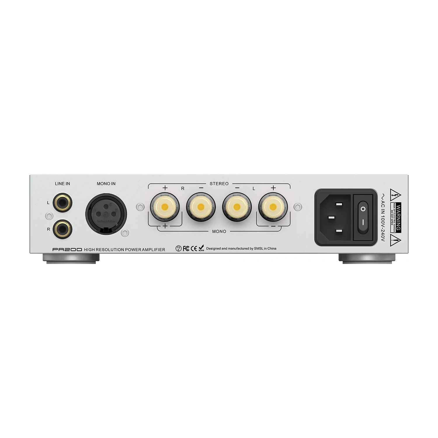SMSL Pa200 갈륨 나이트라이드 파워 앰프 2채널 디지털 파워 앰프 순수 파워 앰프