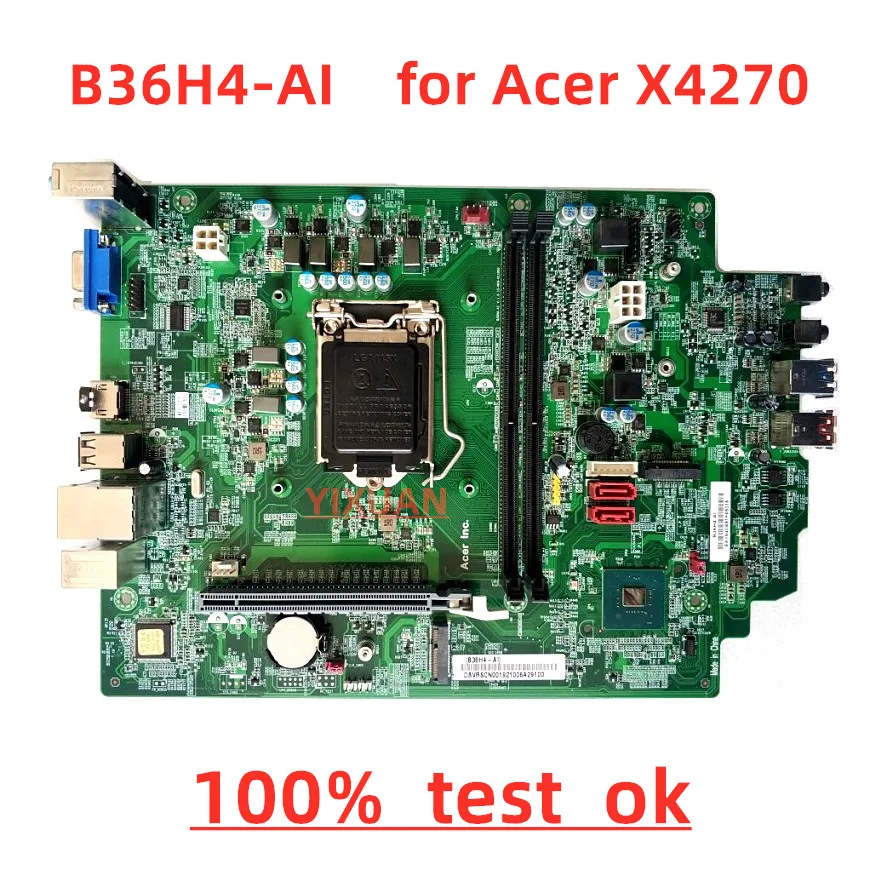 Placa Base B36H4-Ai Para Acer X4270, Veriton E450, B360, Lga1151, Ddr4, 100% Probada Ok, Funciona Completo