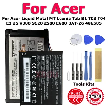 BAT-F10 BAT-510 BAT-715 BAT-A10 Battery For Acer Liquid Metal MT Lconia Tab B1 T03 T04 E3 Z5 V380 S120 Z500 E600 BAT-Z6 486585