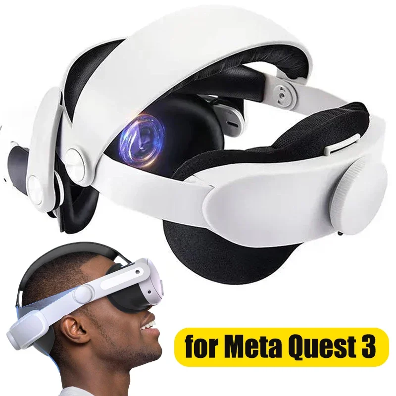 

Replacement Head Strap for Meta Quest 3 Adjustable Lightweight VR Headset Straps Protective Pad Cover for Quest 3 Accessories