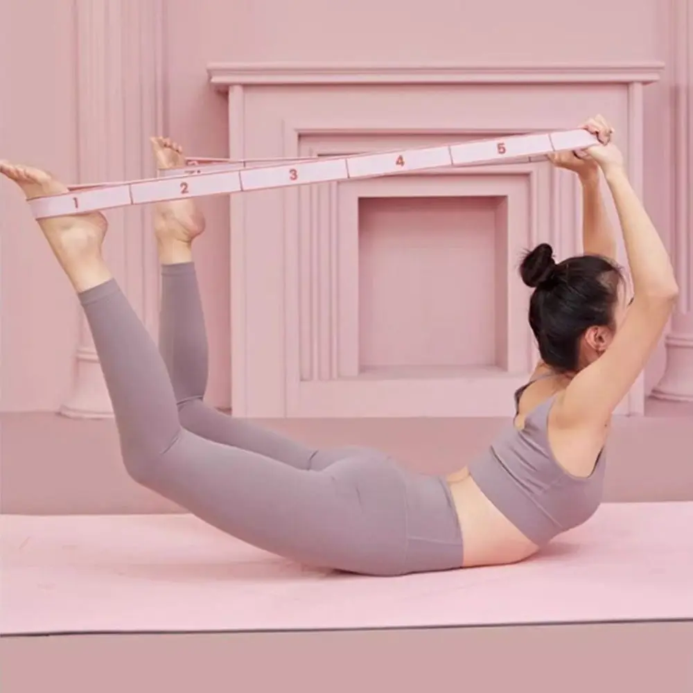 Enhanced Yoga Stretching Belt with Adjustable Resistance and Grid System