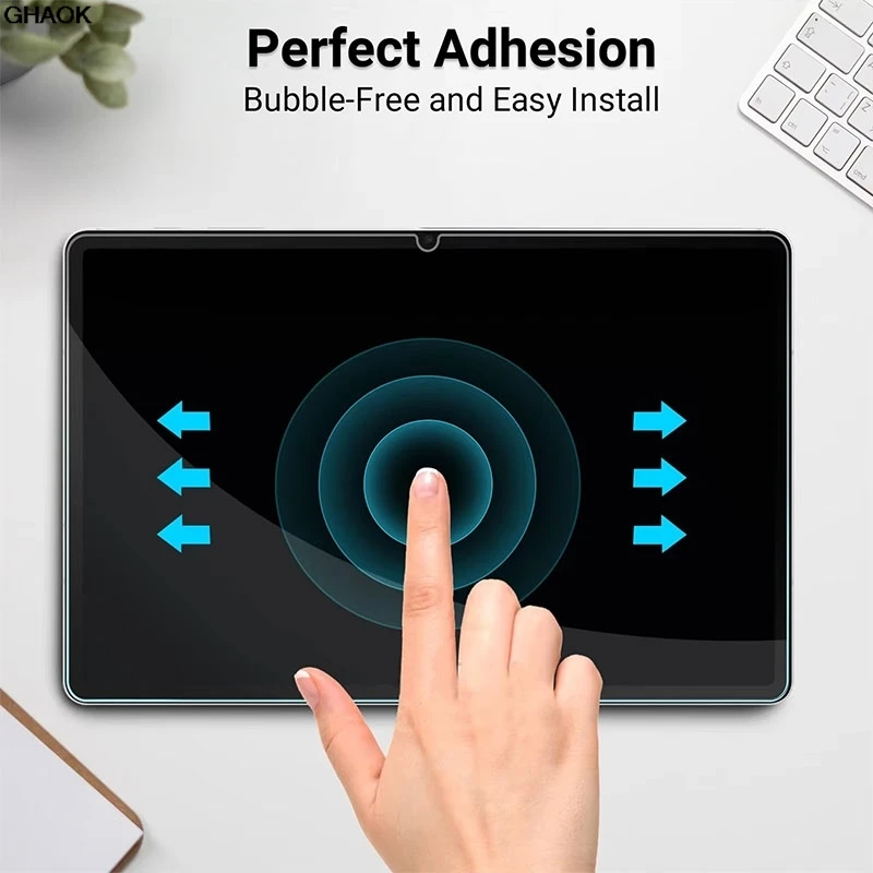 Premium 2-Pack Tempered Glass Screen Protector for Tablets, HD Protective Film