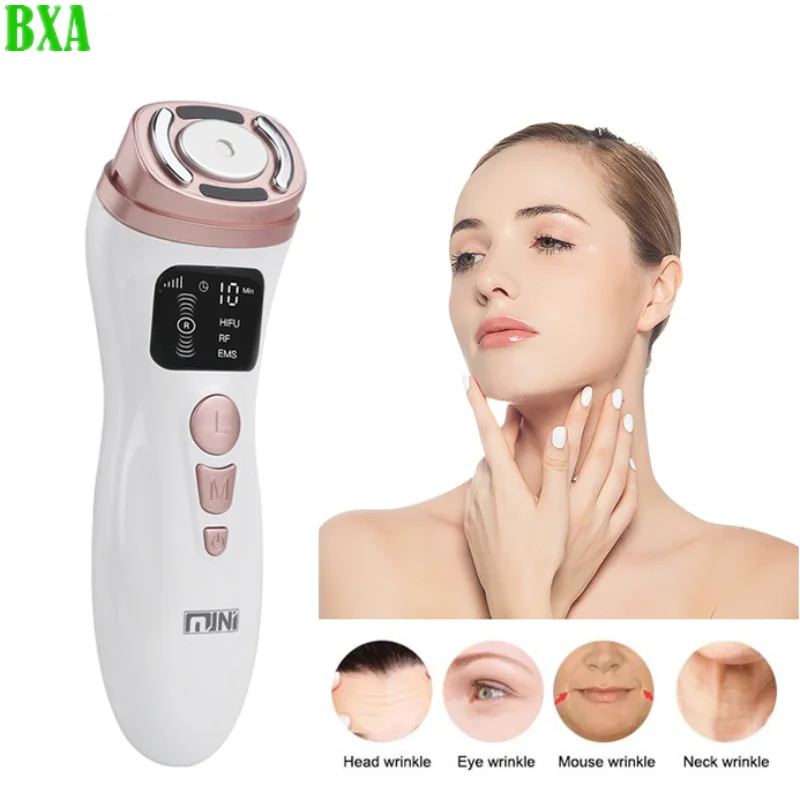 

Portable Mini HIFU Facial Skin Radio Frequency EMS Micro-Current Instrument To Lift And Tighten Face-Lift Beauty Massager