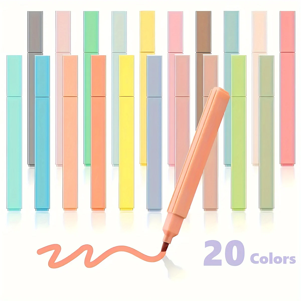 Highlighter Marker Pens 20pcs For Drawing Key Points Journals