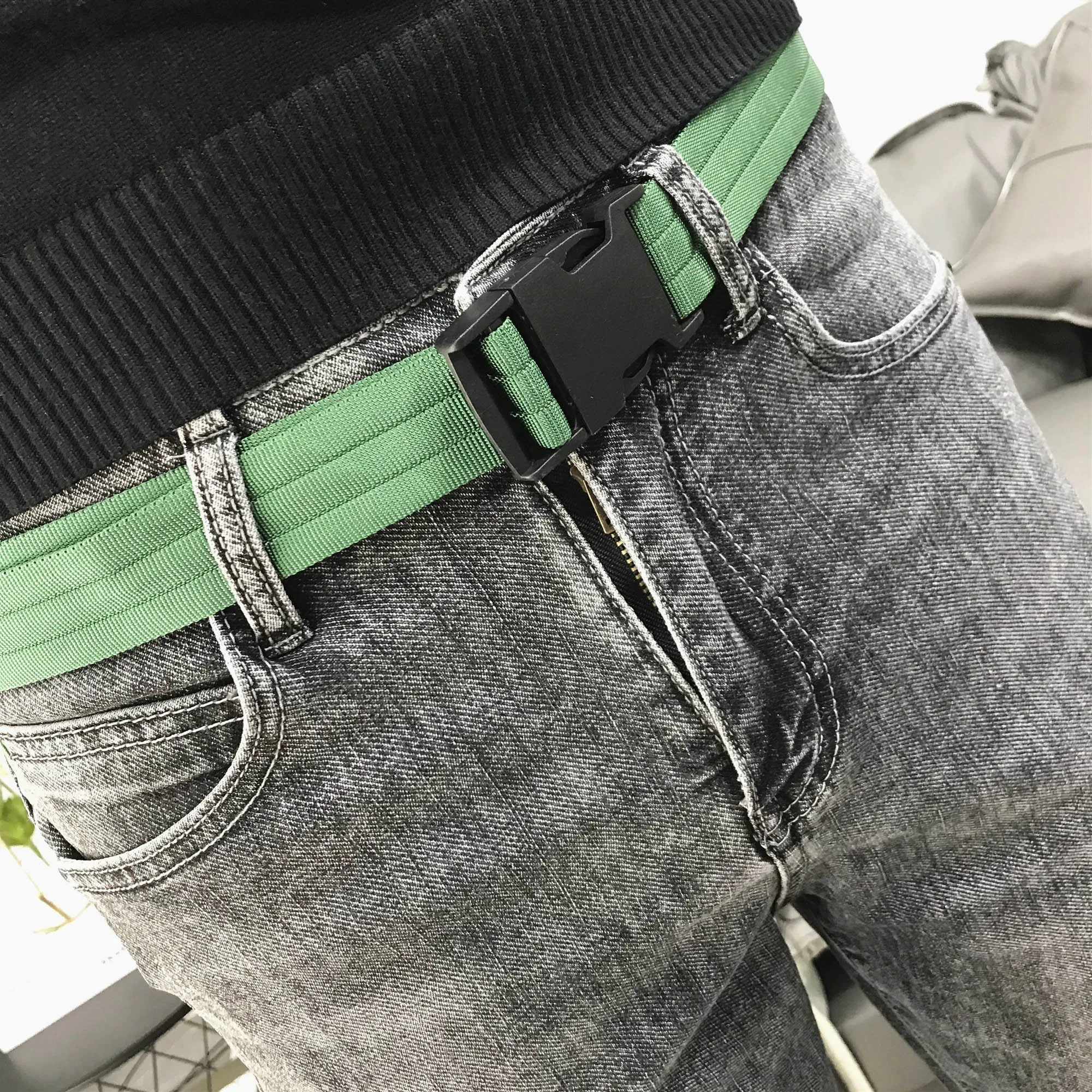 대각선 포켓 블랙 그레이 약간 피트 슬림 청바지 남성 트렌디 한 가을 한국 학생들을위한 모든 경기 바지 사회