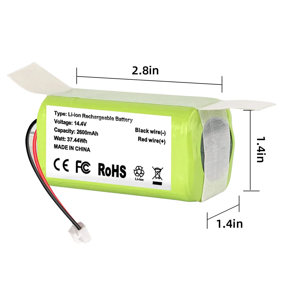 Batterie CS 2600mAh/3400mAh, pour Shark RVBAT850, RV761, RV1000