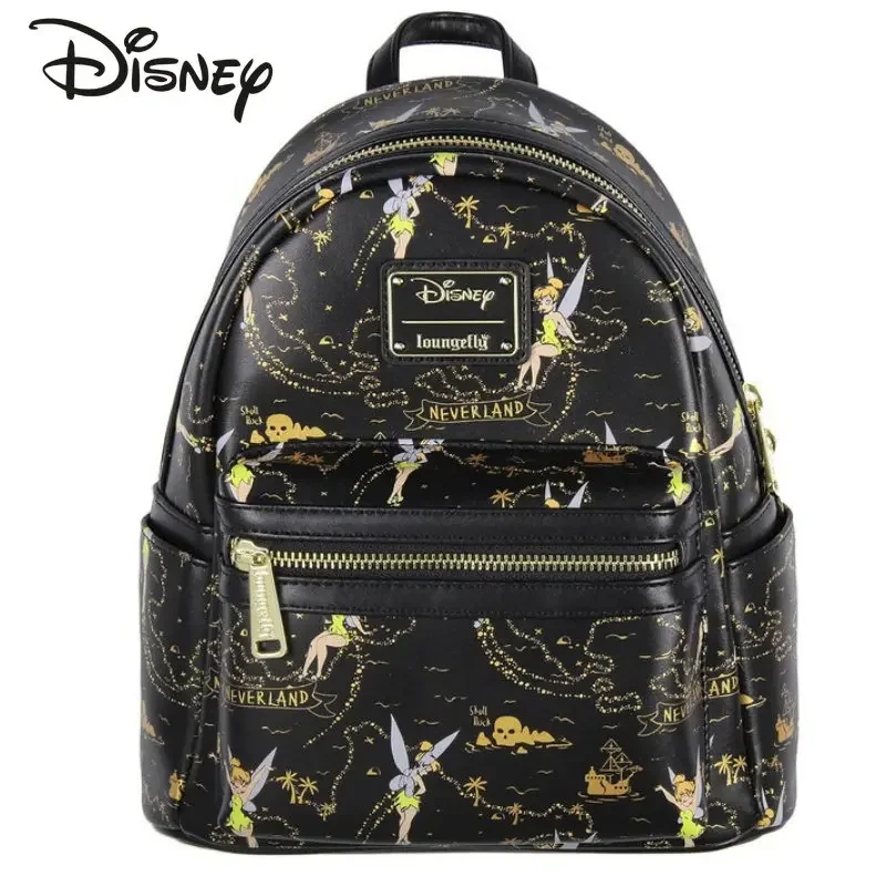 

Disney Dingdang Elf New Women's Backpack Luxury Brand Loungefly Original Mini Backpack Cartoon Fashion Girls' Schoolbag