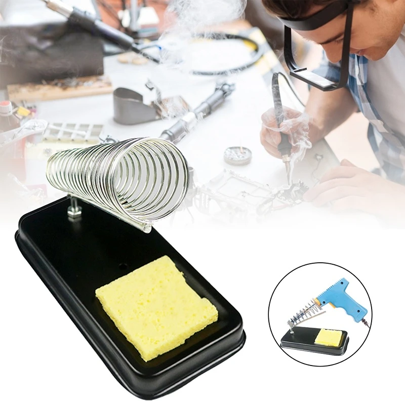 Soldering Iron Stand Soldering Holder For Station Iron Tip With Welding Cleaning Sponge Electric Accessories soldering iron stand