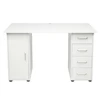 One Door Four Drawers Computer Desk White 1