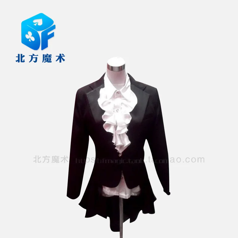 Women's tuxedos Show costumes customize  Magic Performance magic tricks skirt vest custom made cheap best sell style men s suit red vest wedding groom wear tuxedos groomsmen bridegroom dress