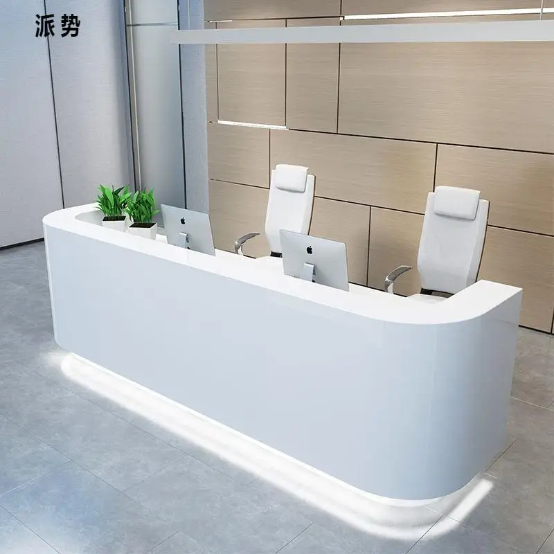 Multifunctional Minimalist Reception Desks Stylish Classic Checkout White Reception Desks Light Front Mostrador Bar Furniture checkout