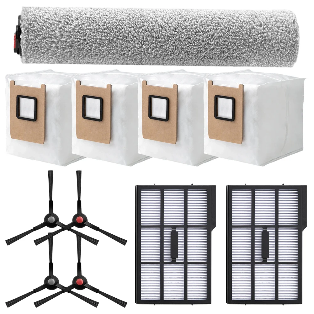 1 Main Brush 4 Side Brushes 4 Cleaner Bag 2 Filter For Eufy For Omni E25 E28 Vacuum Cleaner Cleaning Appliance Accessories