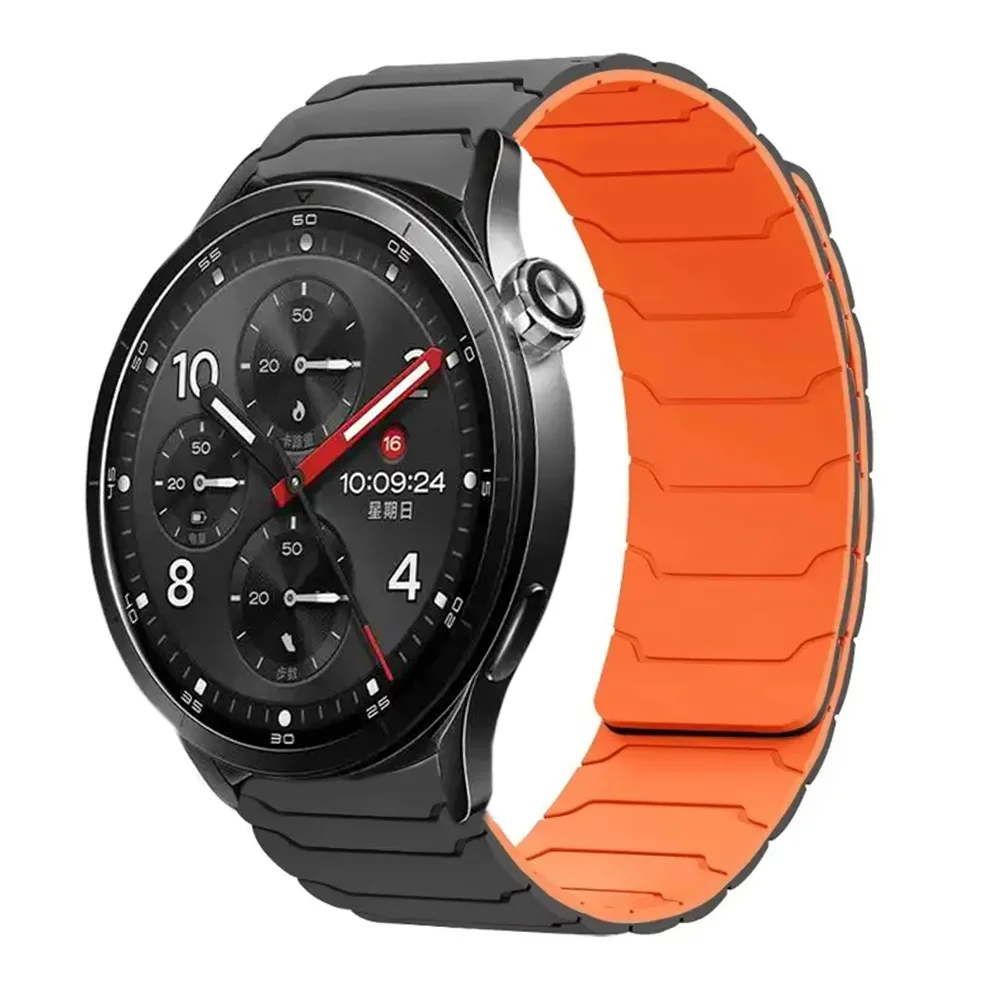 Magnetic Silicone Waterproof Watch Strap Bracelet - Universal Fit, 20MM/22MM