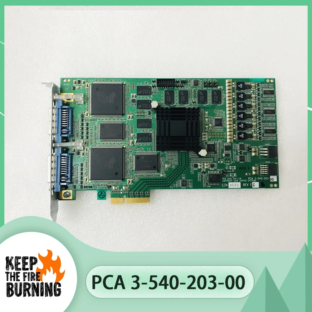 

For JUPITER SYSTEMS Graphic Card PCIE DUAL DVI-I IN PCA 3-540-203-00 Dual Channel Acquisition Card