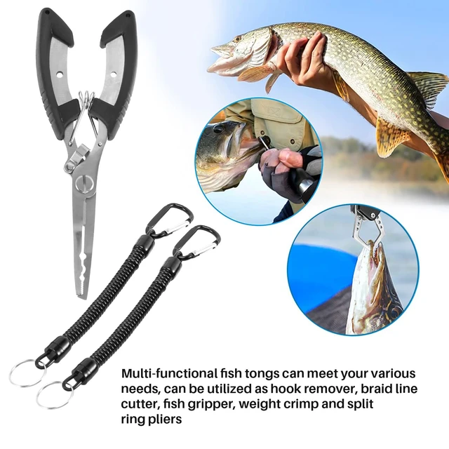 Fishing Gear Fish Lip Gripper with Scale and Measuring Tape